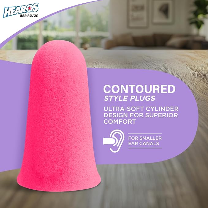 Hearos Sleep Pretty Tonight Foam Ear Plugs, Hearing Protection, 32 NRR - Image 4