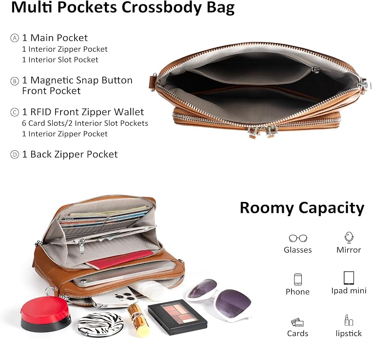 befen Genuine Leather Crossbody Purses - Image 4