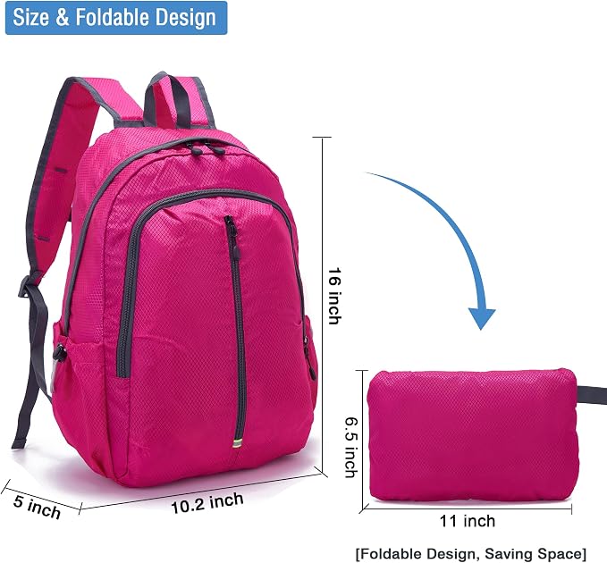YZAOLL 25L Lightweight Packable Hiking Backpack Waterproof Hiking Daypack - Image 2