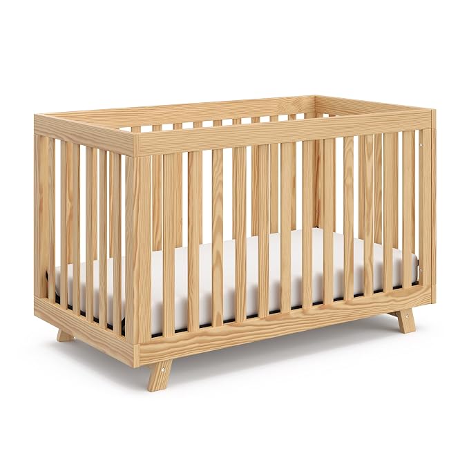 Storkcraft Beckett Grow-with-Me Convertible Crib – GREENGUARD Gold Certified by Storkcraft
