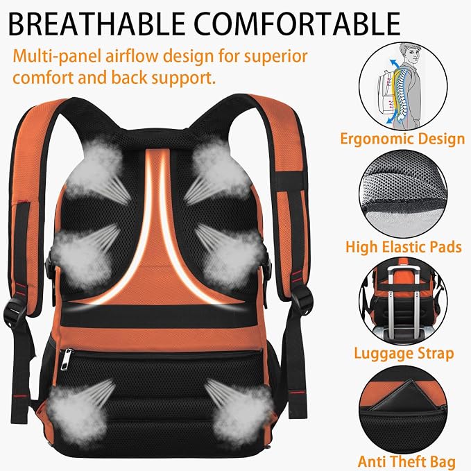 Extra Large 50L Travel Laptop Backpack, Computer bag Backbag - Image 6