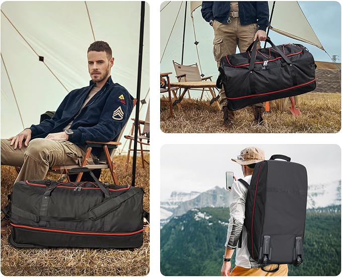 CONTAIL 32" Soft-Sided Rolling Duffle Bag - Image 6
