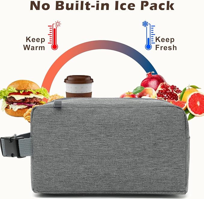 FlowFly Small Insulated Lunch box Portable Soft Bag Mini Cooler Thermal Meal - Image 3