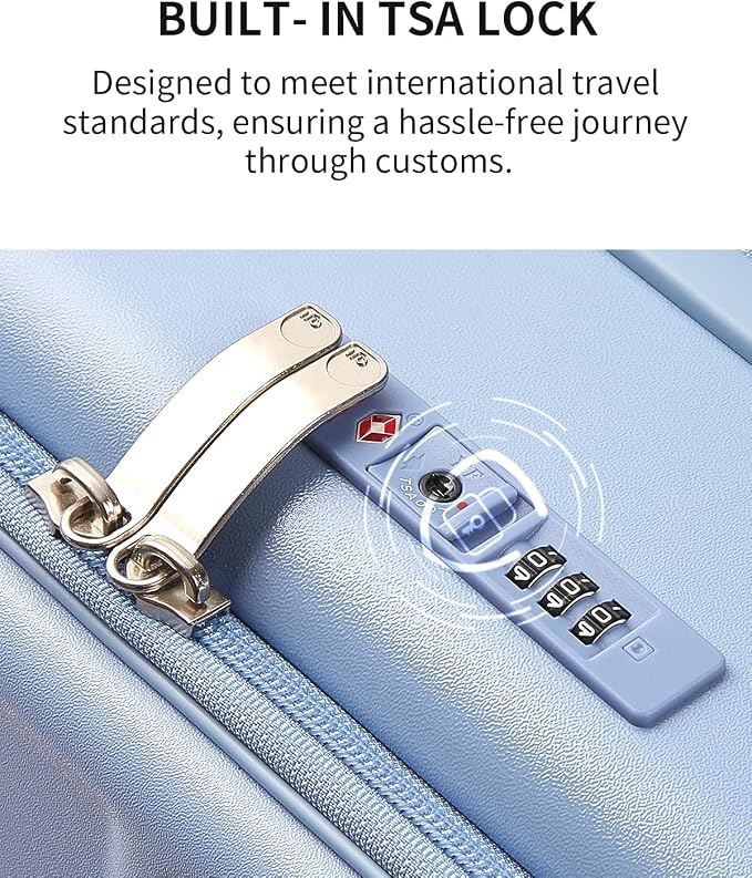 aji Expandable Top Opening Carry On Luggage Airline Approved, 20 Inch - Image 10