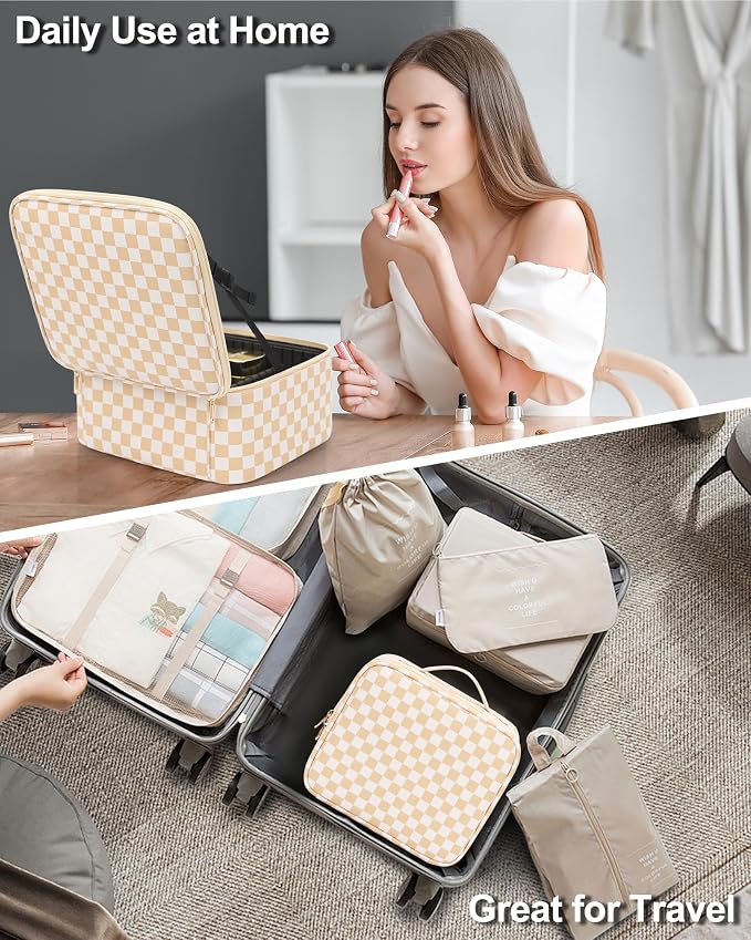 Chomeiu Makeup Bag with LED Mirror, Travel Makeup Case - Image 7