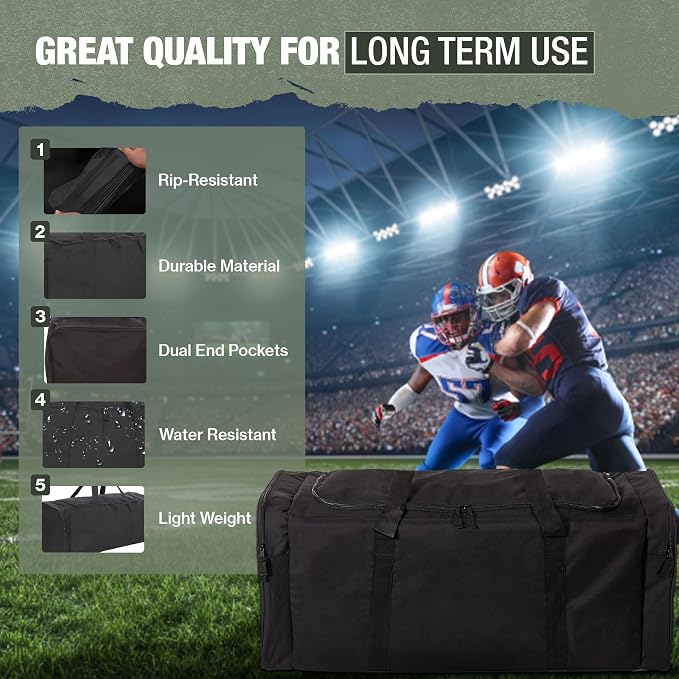 Jetstream Heavy Duty Multi Pocket Durable Sports Gym Equipment Travel Duffel Bag - Image 7