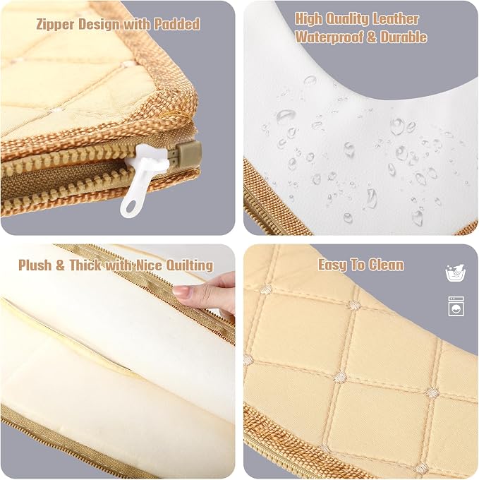 Riakrum 4 Pcs Toilet Seat Covers Pads - Image 3
