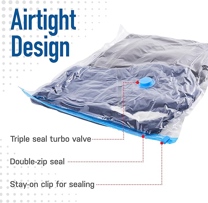 5 Pack Jumbo Vacuum Storage Bags - Image 4