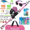 Kids Fishing Pole Set, Telescopic Fishing Rod Reel Combo Kids Starter Kit by THKFISH