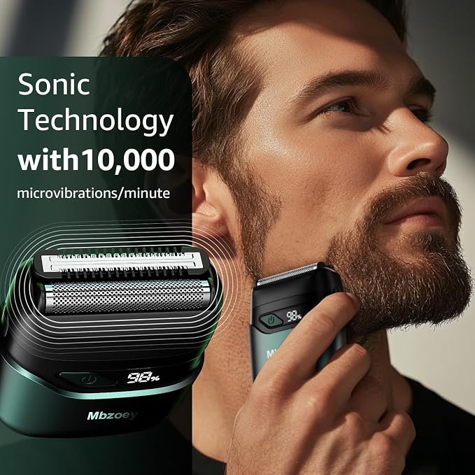 Electric Foil Shavers for Men, Mini Electric Razor, Compact Face Shaver - Image 9