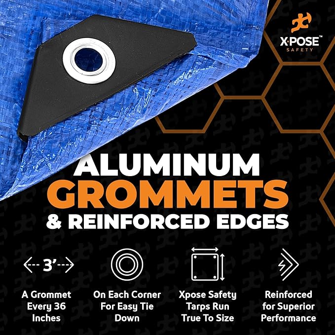Better Blue Poly Tarp 30' x 50' - Image 3