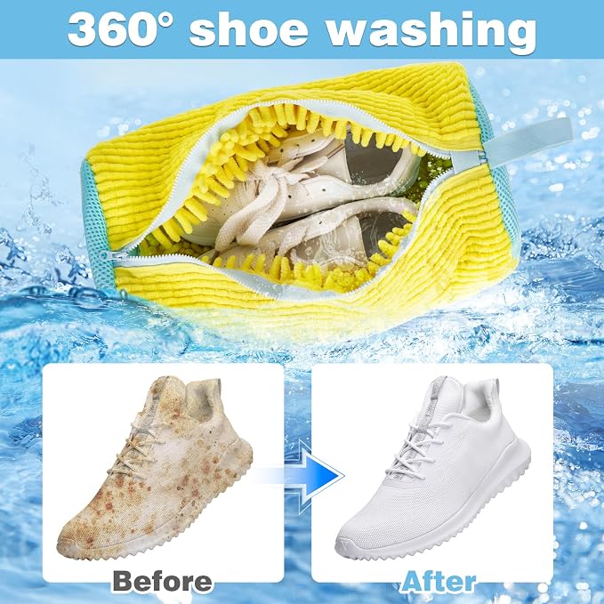 Shoe Washing Machine bag, Shoe Washing Bag, Versatile Shoe Laundry Bag - Image 4