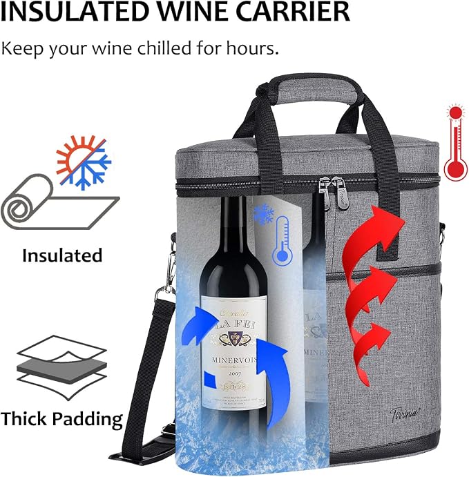 Tirrinia Insulated Wine Gift carrier - Image 3