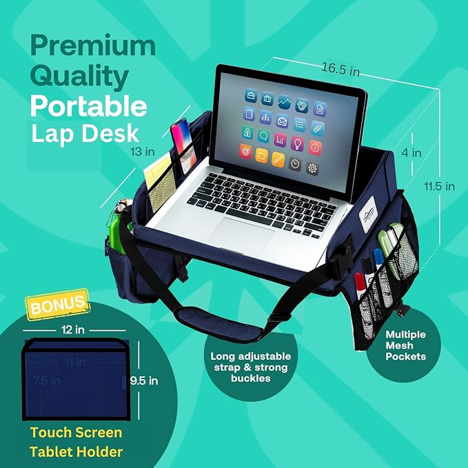 Travel Lap Desk, Travel Tray, Portable Lapdesk - Image 5