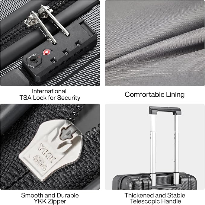 Hanke Luggage Sets 3 piece Carry On Luggage - Image 7