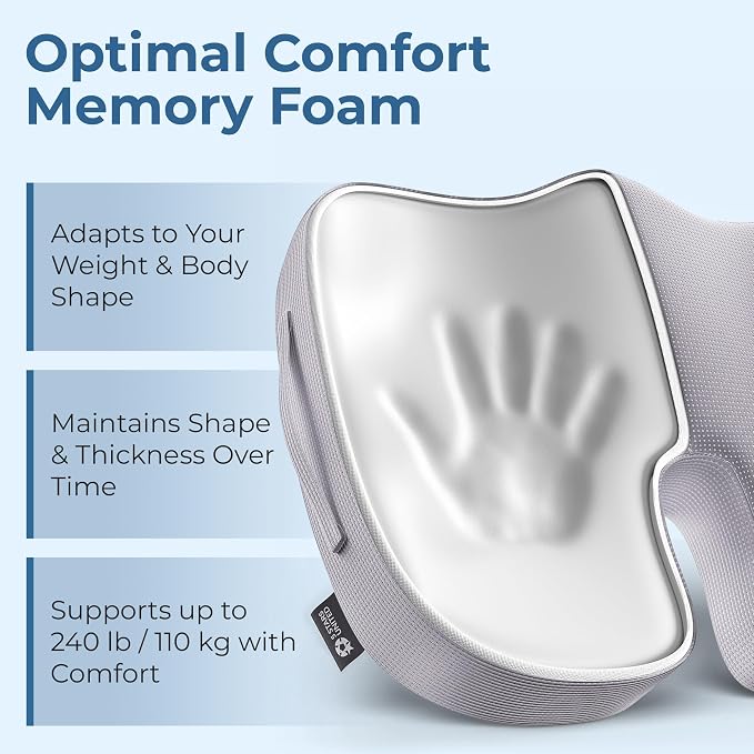5 STARS UNITED Seat Cushion for Tailbone Pain Relief – Memory Foam Cushion for - Image 5