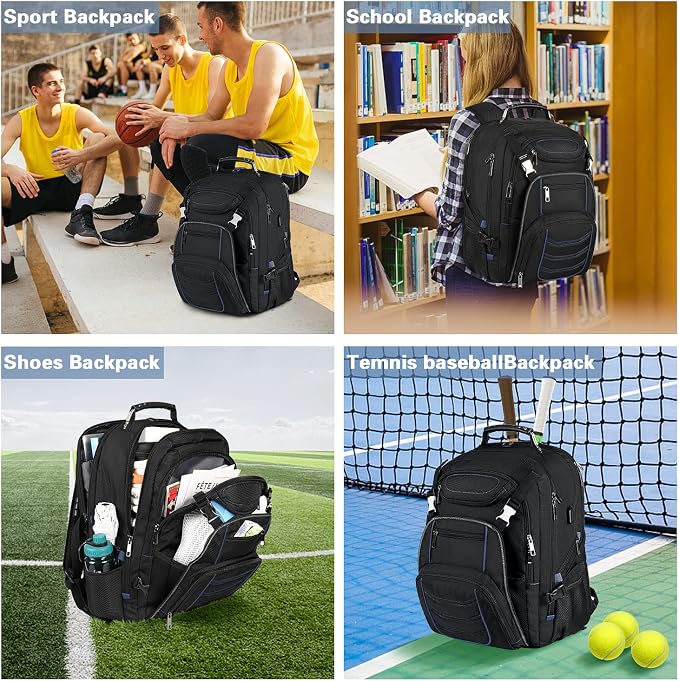 18.4 Inch Laptop Backpack, Extra Large Travel Backpack - Image 6