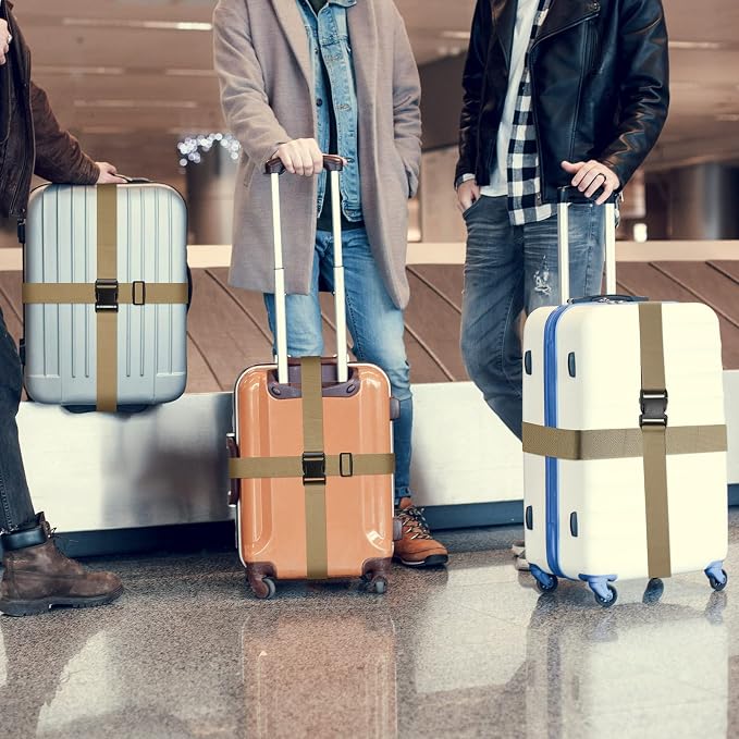 Weewooday 8 Pcs Luggage Straps Suitcase Tags Set - Image 6