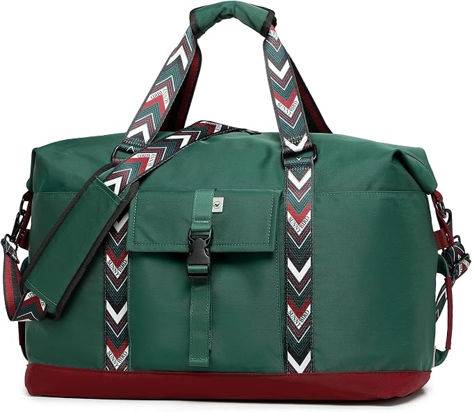 SUNNY BIRD Duffel with Utility Pouch, 40L Weekender Overnight Bag with Shoe by SUNNYBIRD