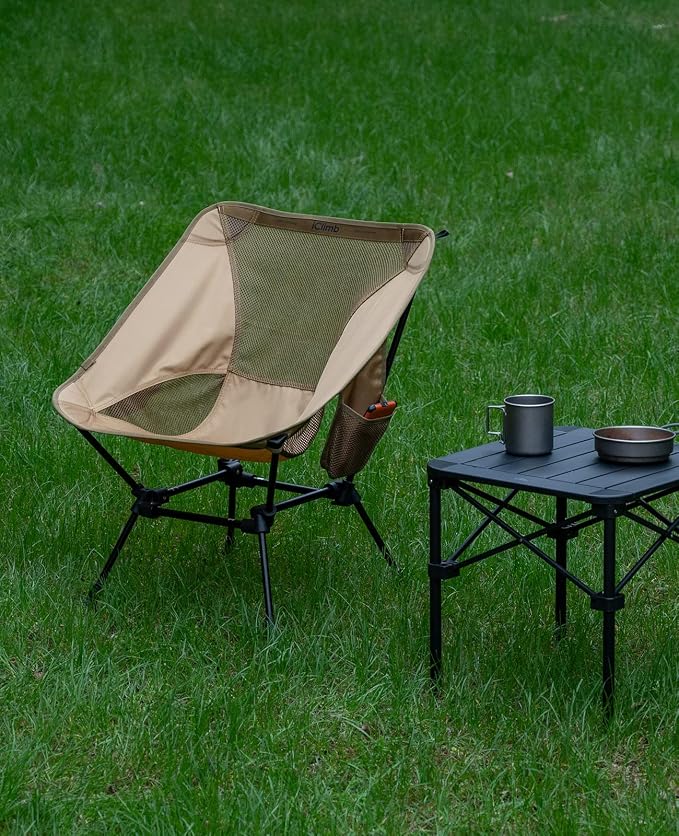 iClimb Ultralight Compact Camping Folding Beach Chair - Image 2