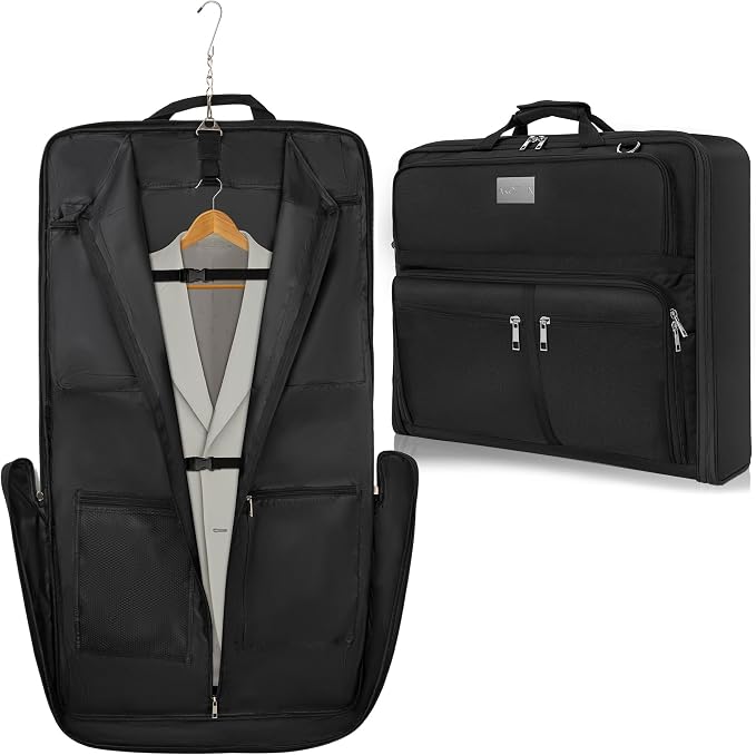 AKOZLIN Travel Luggage Garment Bag Foldable Hanging Suit Bag - Image 9