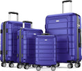 SHOWKOO Luggage Sets Expandable PC+ABS Durable Suitcase Sets Double Wheels TSA by SHOWKOO