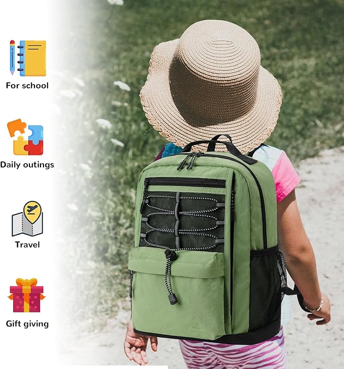 10L Small Size Casual Backpack for Kids Girls Boys Ages 3-9, Mini Waterproof - Image 5