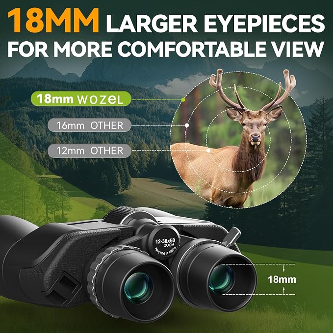 12-36X50 High Powered Zoom Binoculars - Image 4