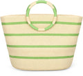 Beach Bags for Women Straw Tote Bag Summer Beach Bag Large Woven Straw Tote for by TOFUNTOY