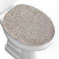 Microfiber Elongated Toilet Seat Cover 19.5"x 15" Machine Washable Solid Toilet by Baahrnom