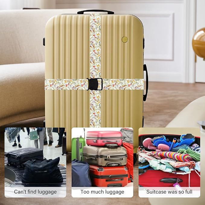 Luggage Straps for Suitcases, Travel Adjustable Belt - Image 6