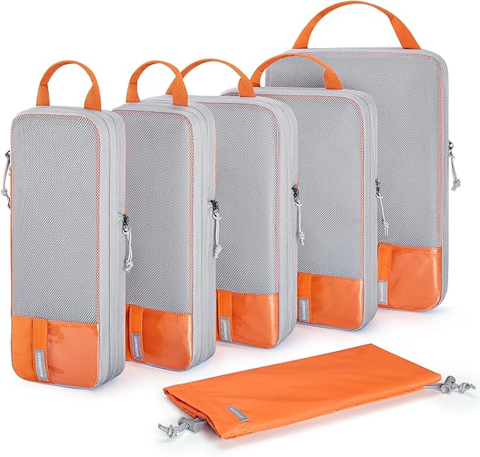 BAGSMART 6 Set Compression Packing Cubes by BAGSMART