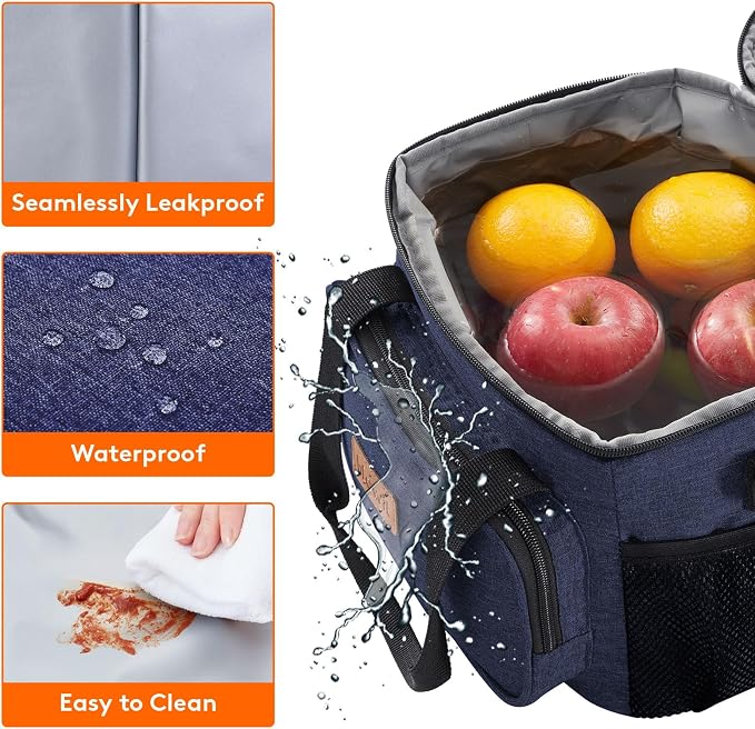 Lifewit Large Lunch Bag Insulated Lunch Box Soft Cooler Cooling Tote - Image 4