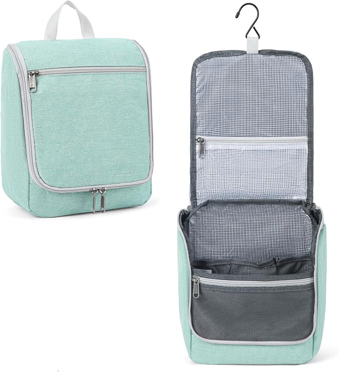 Della Gao Hanging Toiletry Bag for Men and Women, Portable Travel Makeup Bag - Image 2