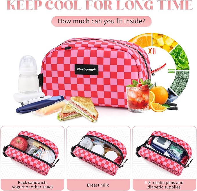 Cerbonny Small Cooler Bag Freezable Lunch Bag - Image 4