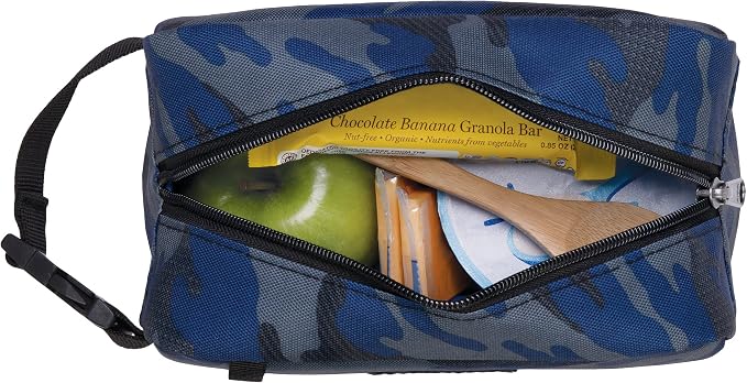 PackIt Freezable Snack Box, Sporty Camo Charcoal Navy, Built - Image 5