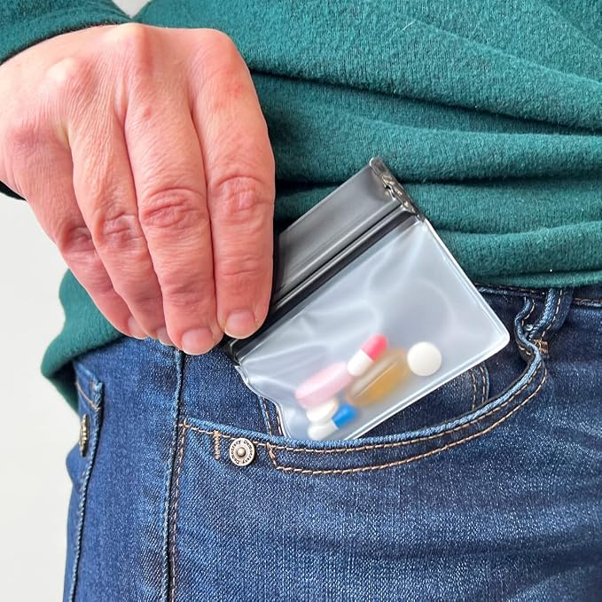 EZY DOSE Reusable 7-Day Pill Pouch Set, Durable Multi-Purpose Travel-Sized - Image 6