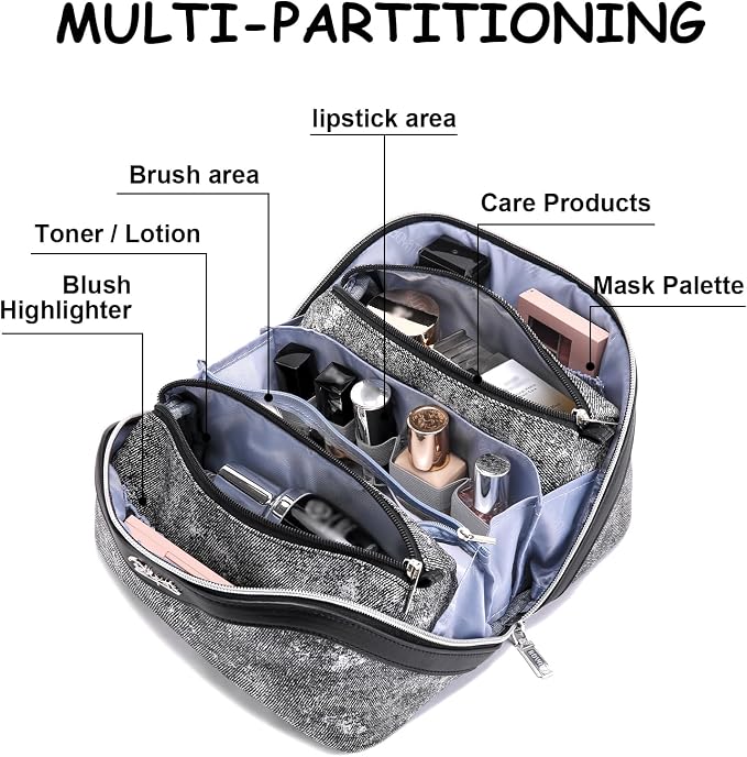 Travel Makeup Bag Cosmetic Bags - Image 7