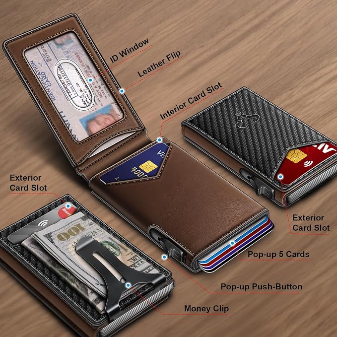 BULLIANT Men Wallet, Money Clip Wallet Slim - Image 2