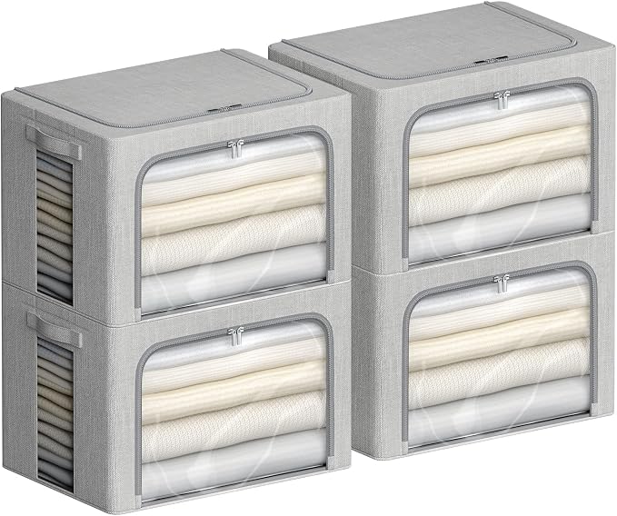 4 Pack Clothes Storage Bins - Image 9