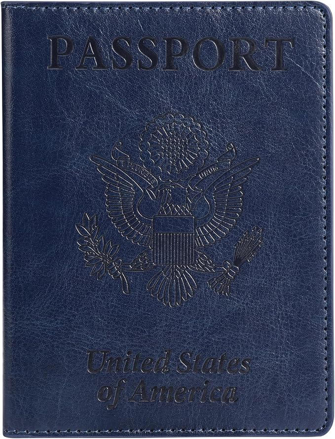 TIGARI Passport Holder for Travel Women Men, PU Leather Passport Wallet Cover by TIGARI