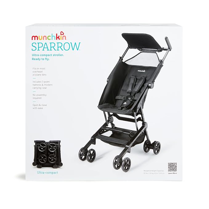 Munchkin Sparrow Travel Baby Stroller, Ultra Compact and Lightweight, - Image 8
