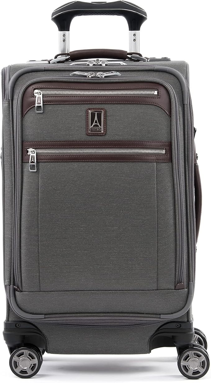 Travelpro Platinum Elite Softside Expandable Carry on Luggage, 8 Wheel Spinner by Travelpro