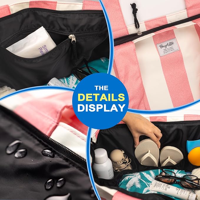 Beach Bags Waterproof Sandproof, XL Large Pool Tote Bag - Image 6