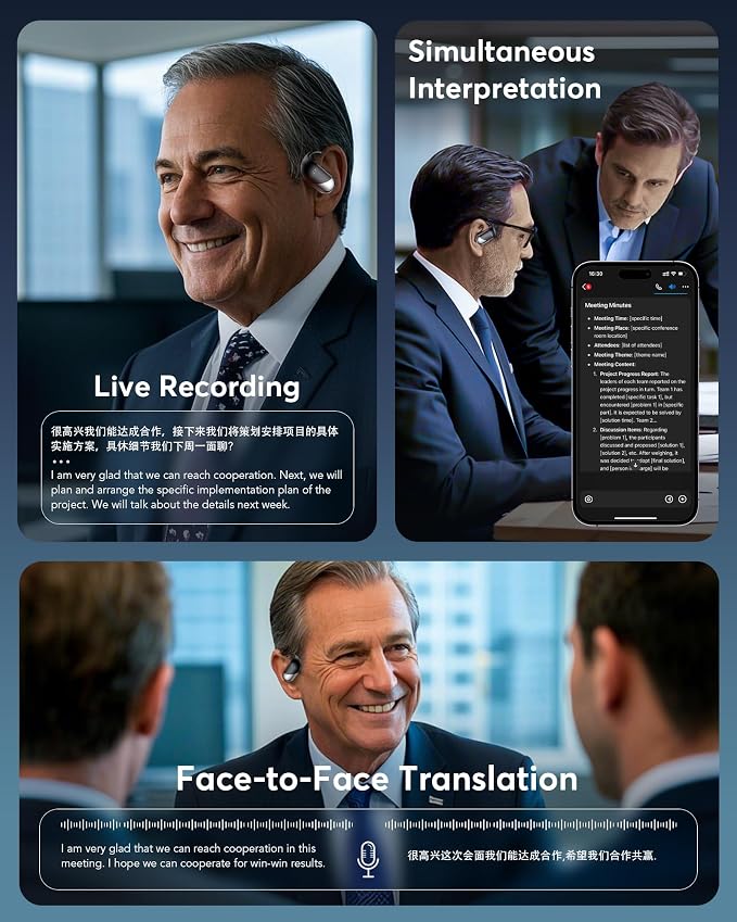 AI Translation Earbuds: Real-Time 144 Languages Translator Earphones, Audifonos - Image 4