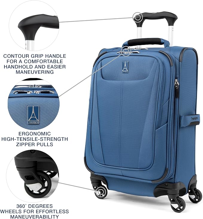 Travelpro Maxlite 5 Softside Expandable Carry on Luggage - Image 2