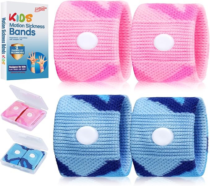 LYJEE Motion Sickness Bands for Kids, Travel Sickness Relief Wristbands by LYJEEMotionSicknessBands