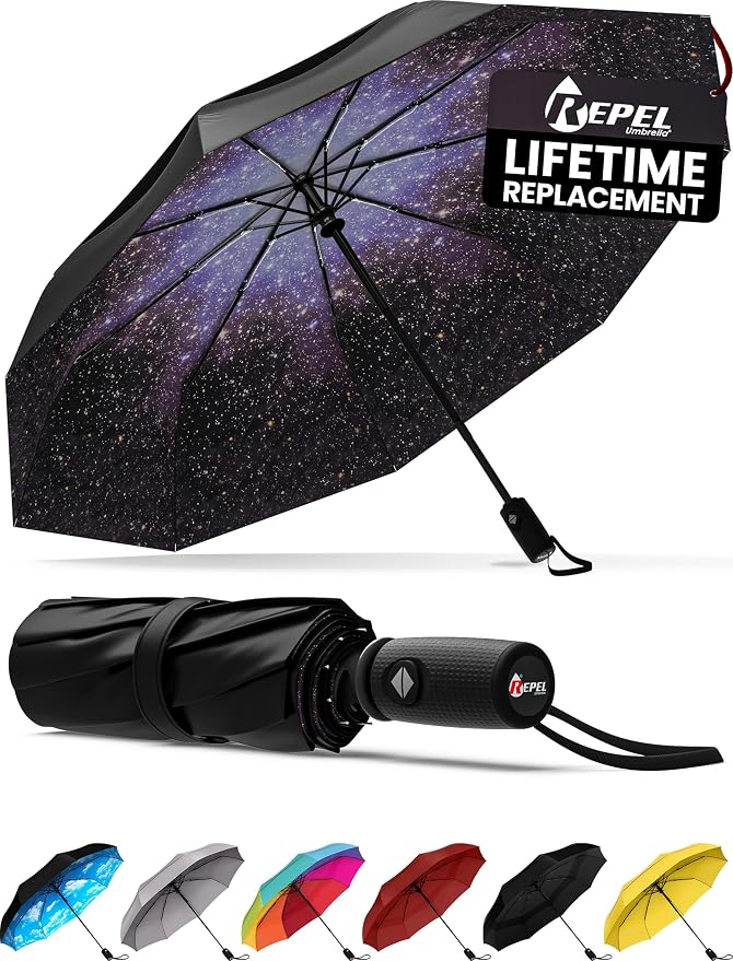 REPEL Windproof Travel Umbrella by RepelUmbrella