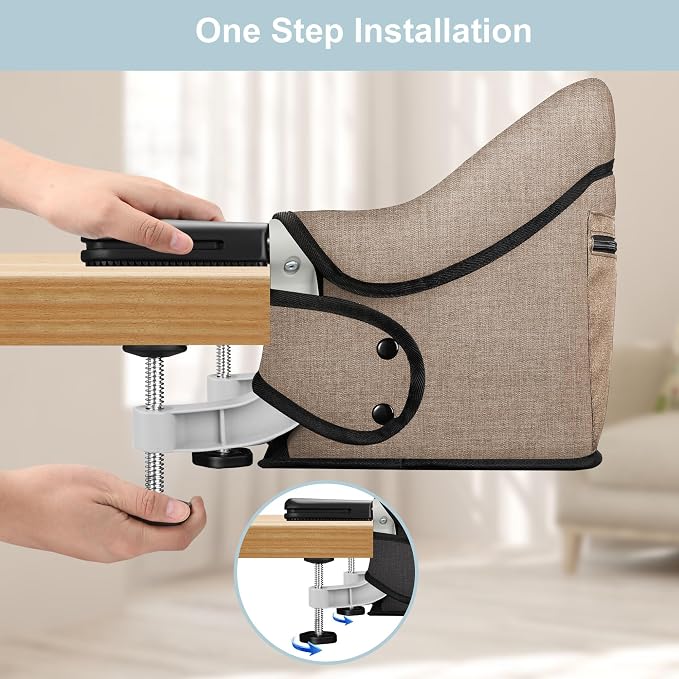 Clip-On High Chair with Removable Dining Tray - Image 3