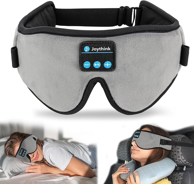 Joythink Sleep Headphones Headband Sleep Mask Eye Mask 3D Deep Bluetooth by Joythink
